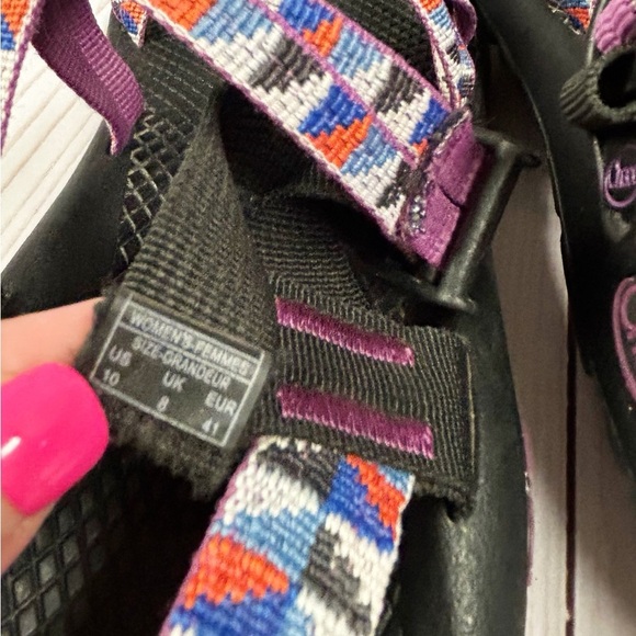 Chaco Women's Z/Cloud X2 Remix Poplin Berry Sport Outdoor Sandals Size 10 Purple - Picture 2 of 11